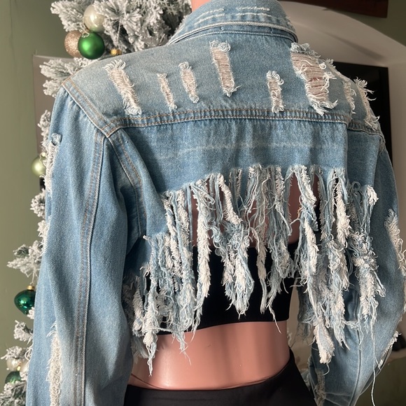 Ultra cropper Denim jacket - Picture 4 of 6